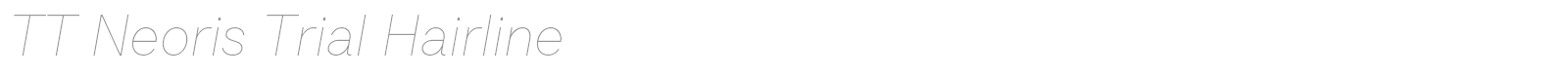 TT Neoris font preview